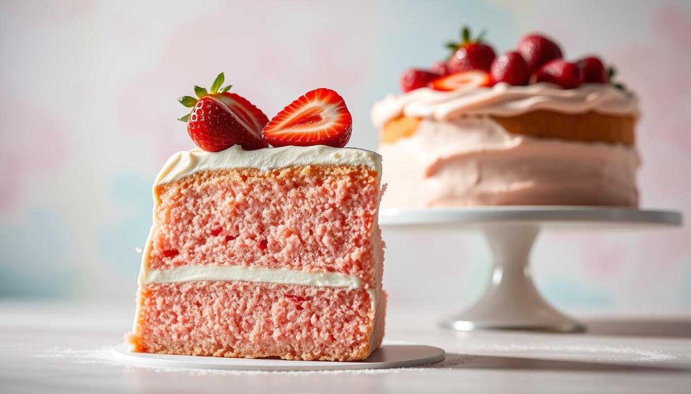 Cream Soda Strawberry Cake: Cream Soda + Strawberry Cake Mix