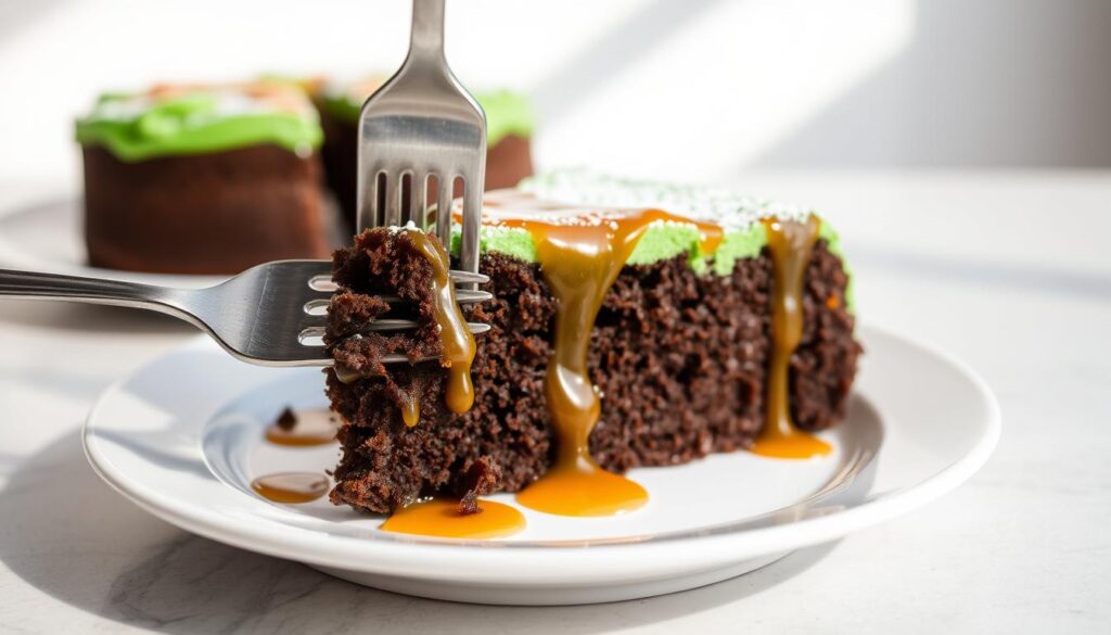 Mountain Dew Chocolate Cake Serving