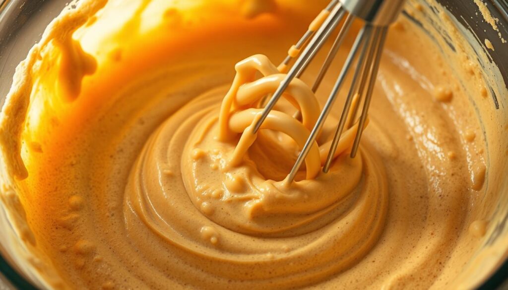 Root Beer Float Cake Batter Mixing