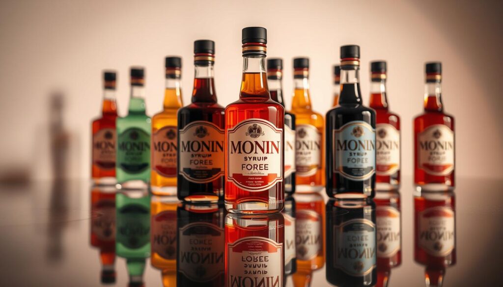 Monin syrup bottles Monin syrup bottles
