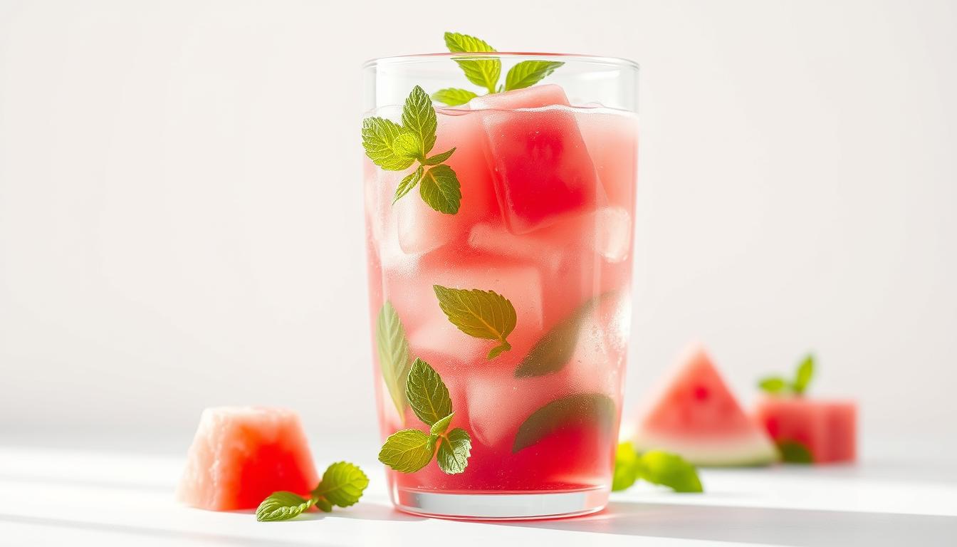 Watermelon mint soda