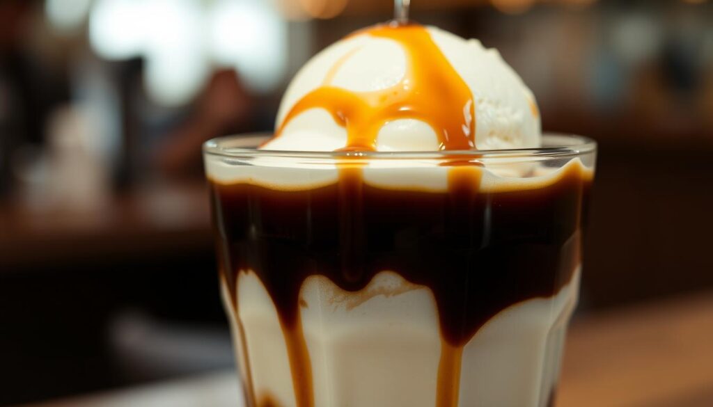 coffee and ice cream layering