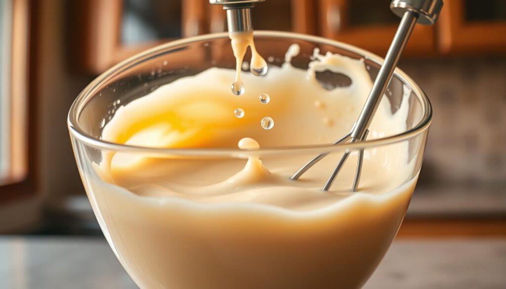 mixing cream soda base