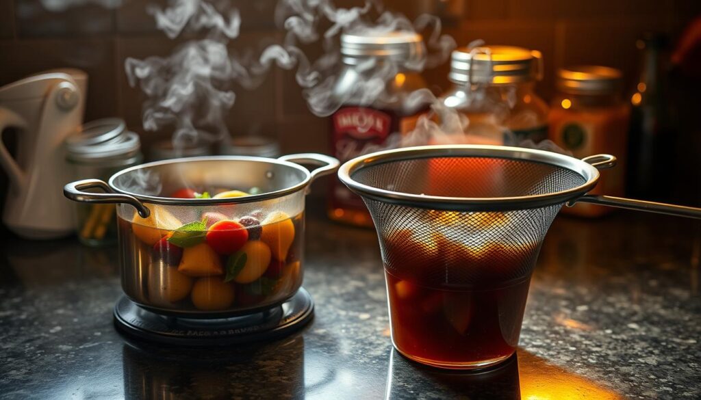 simmer and strain method