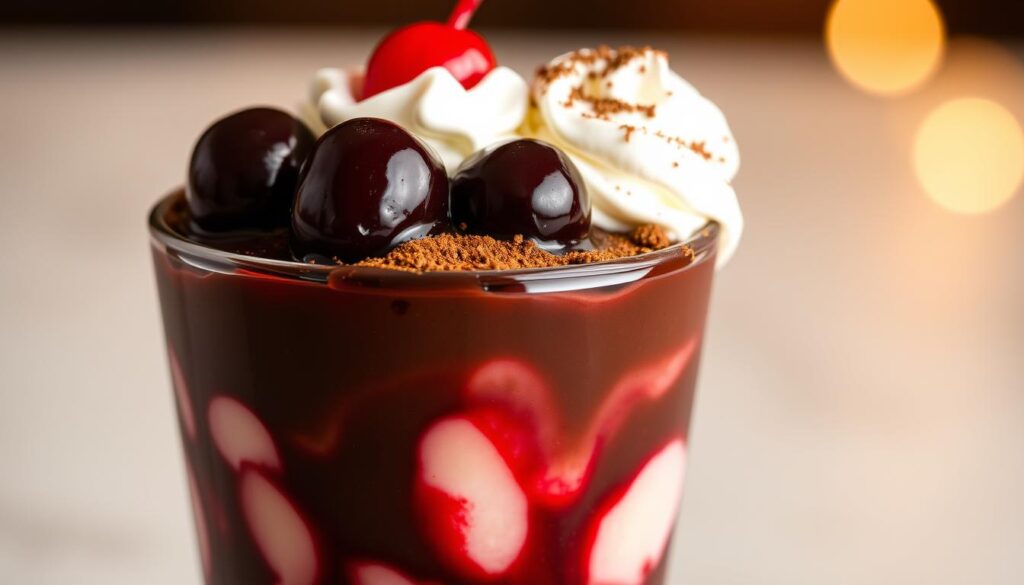Black Cherry Chocolate Float Dessert
