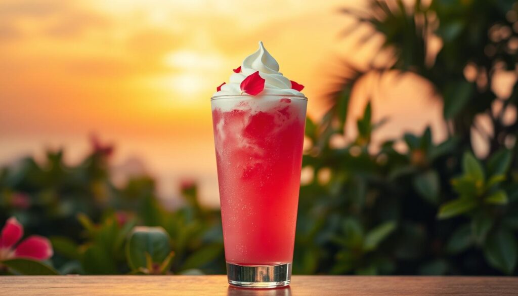 Hibiscus Ginger Cream Float