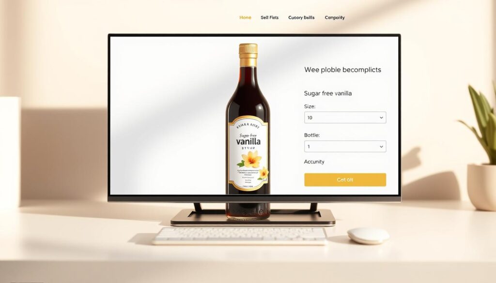ordering sugar-free vanilla syrup online