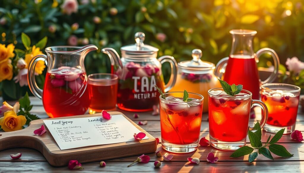 tea and mocktail recipes with floral syrups tea and mocktail recipes with floral syrups