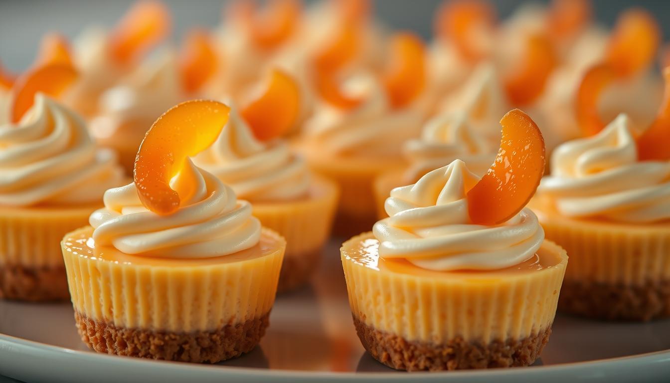 Orange Crush Mini-cheesecake cups