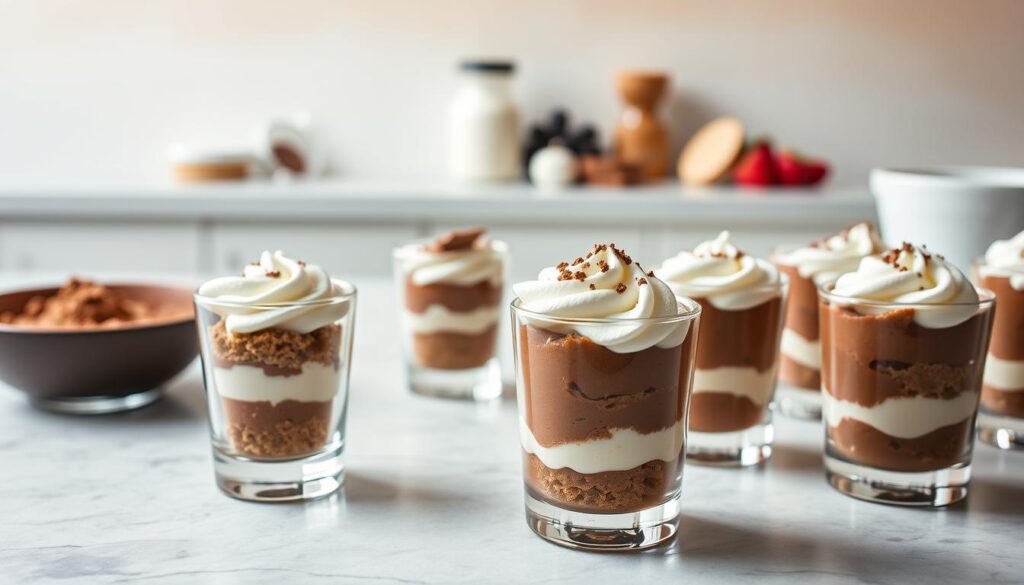 step by step guide to creating mini dessert shots