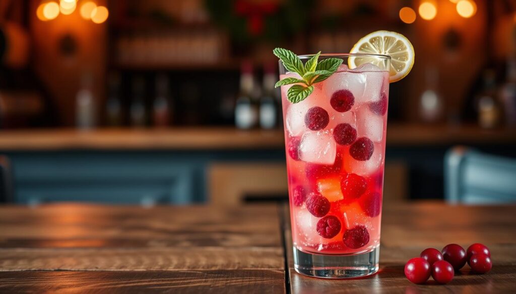 Berry Ginger Irish Spritz Cocktail Berry Ginger Irish Spritz Cocktail