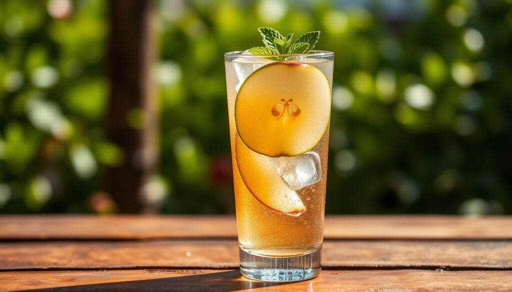 Green Apple Ginger Mocktail Sparkler Green Apple Ginger Mocktail Sparkler