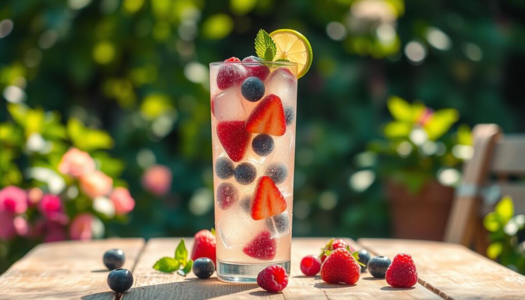 Mixed Berry Ginger Fizz Mocktail Mixed Berry Ginger Fizz Mocktail