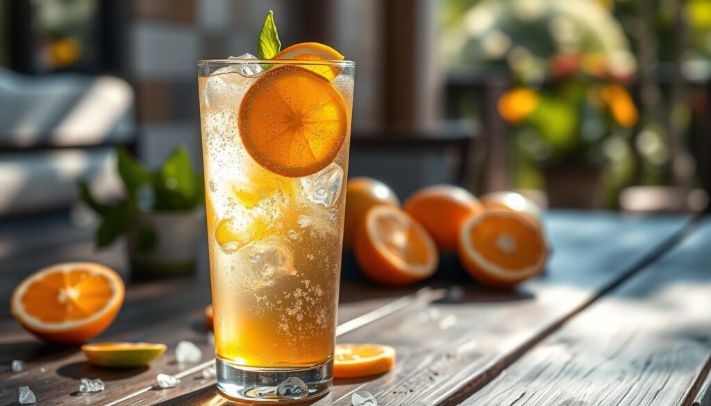 Sparkling Ginger Citrus Mocktail Sparkling Ginger Citrus Mocktail