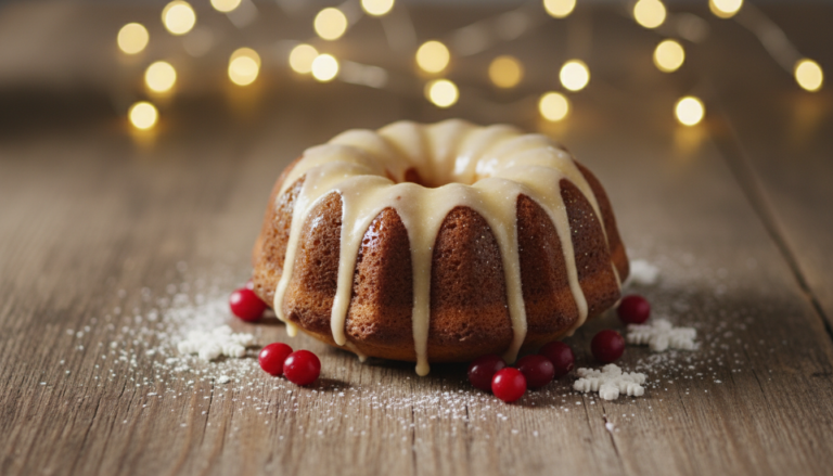 Bundt Cakes with Eggnog Soda Glaze