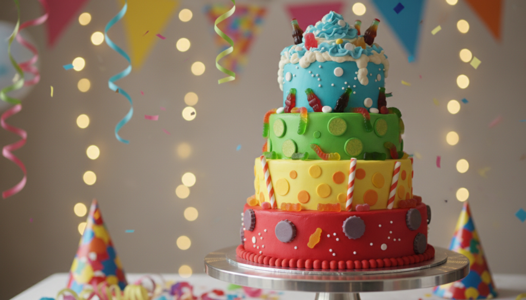 Colorful Soda Birthday Cake Designs