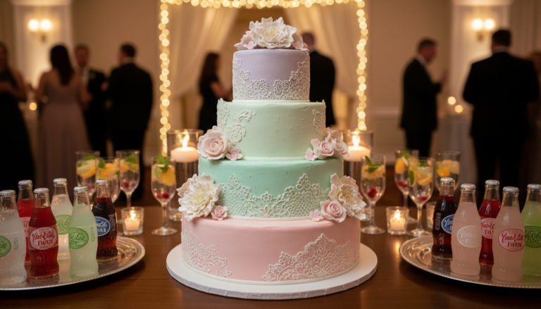 Elegant Wedding Soda Cakes
