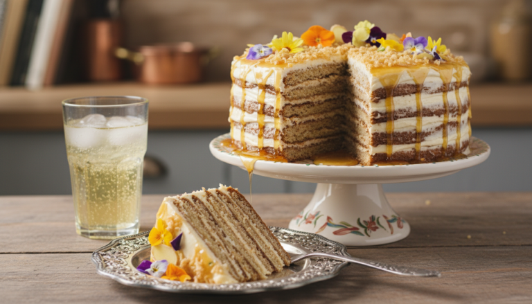 Honey Ginger Ale Russian Tort