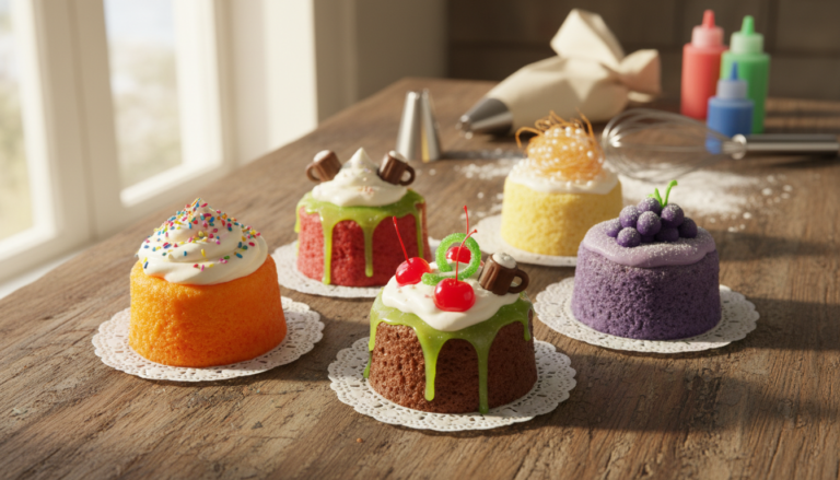 Mini Soda Cakes Decorating