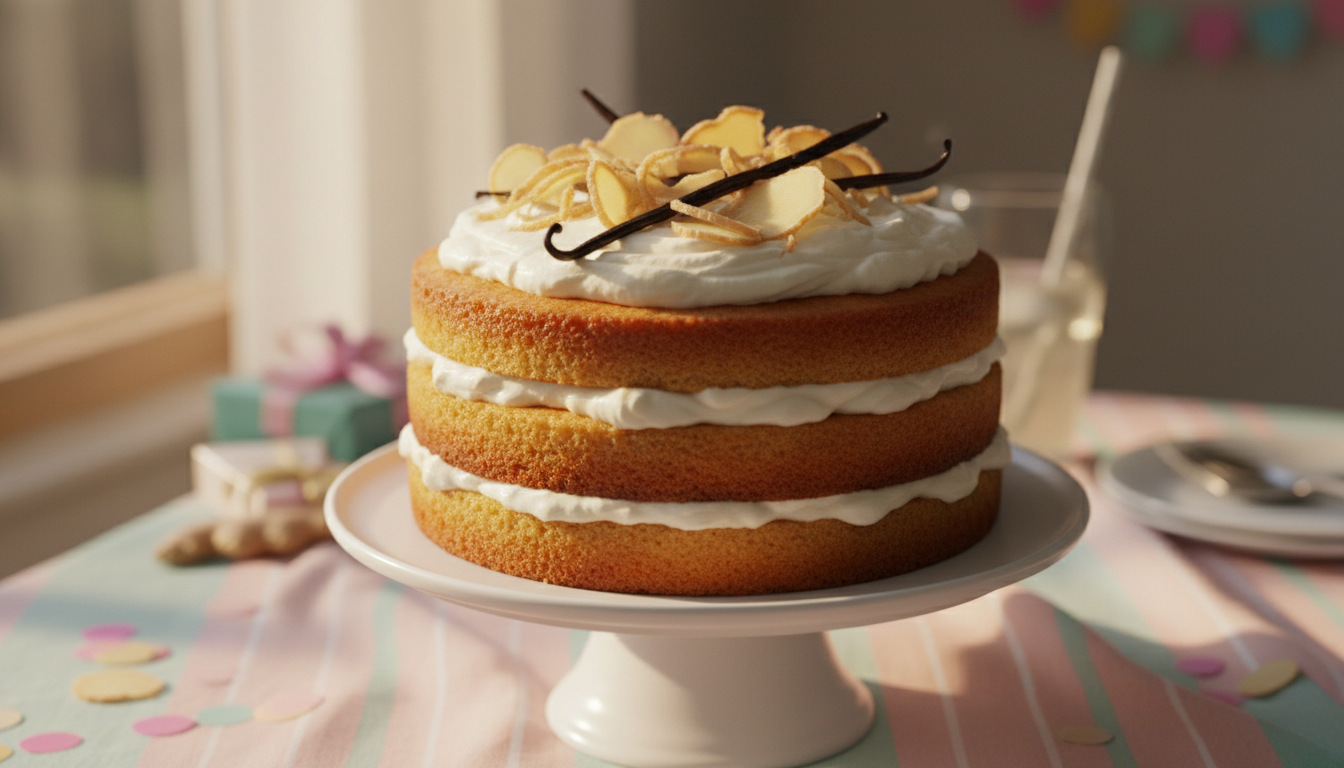 Naked Vanilla Ginger Ale Cake