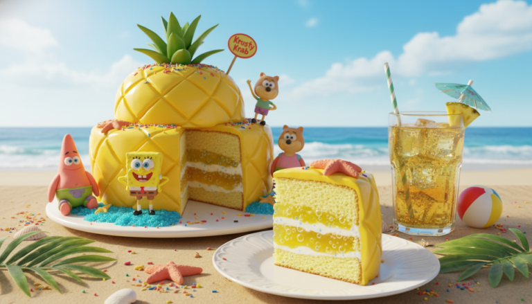Spongebob Pineapple Soda Cake