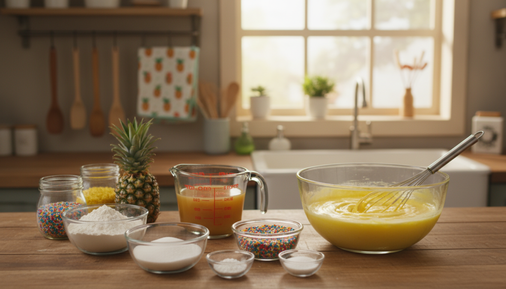 baking ingredients preparation