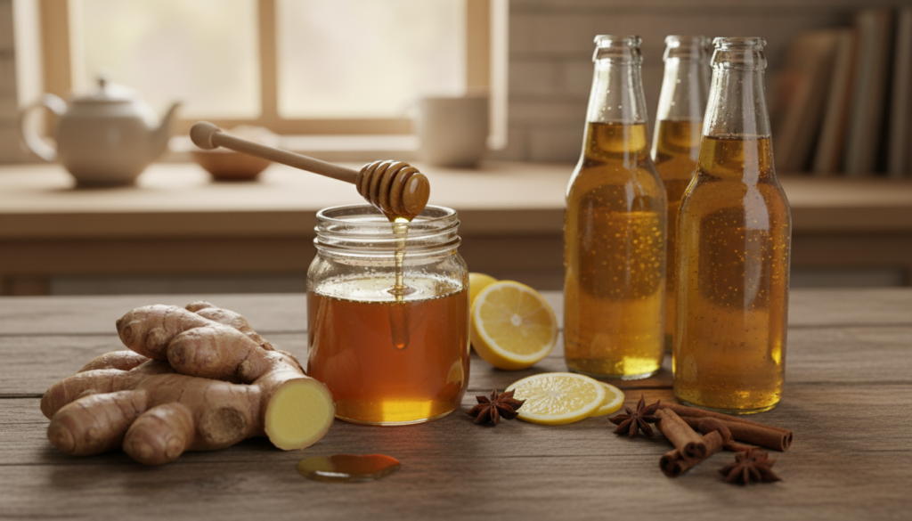 honey ginger syrup ingredients