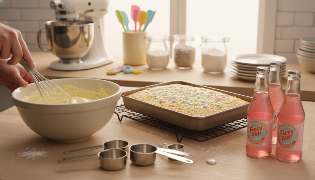 sponge cake baking steps